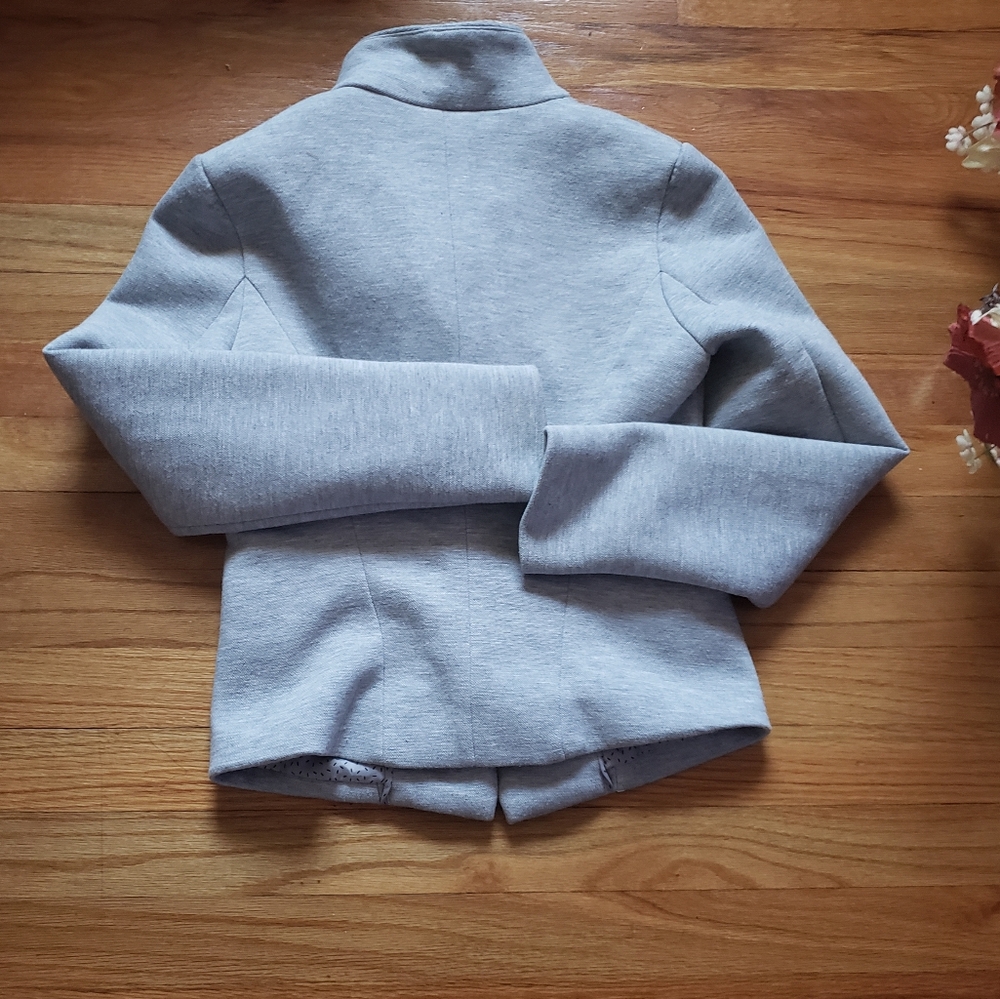 Cache Fully Lined Gris Clair 1 Button Blazer Us S… - image 5